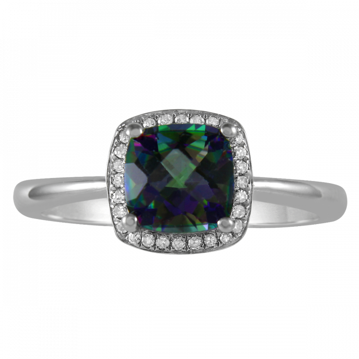 June Birthstone Diamond Ring