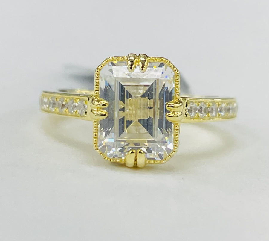 Noam Carver - Premium Vintage Art Deco Inspired Accented Diamond Setting