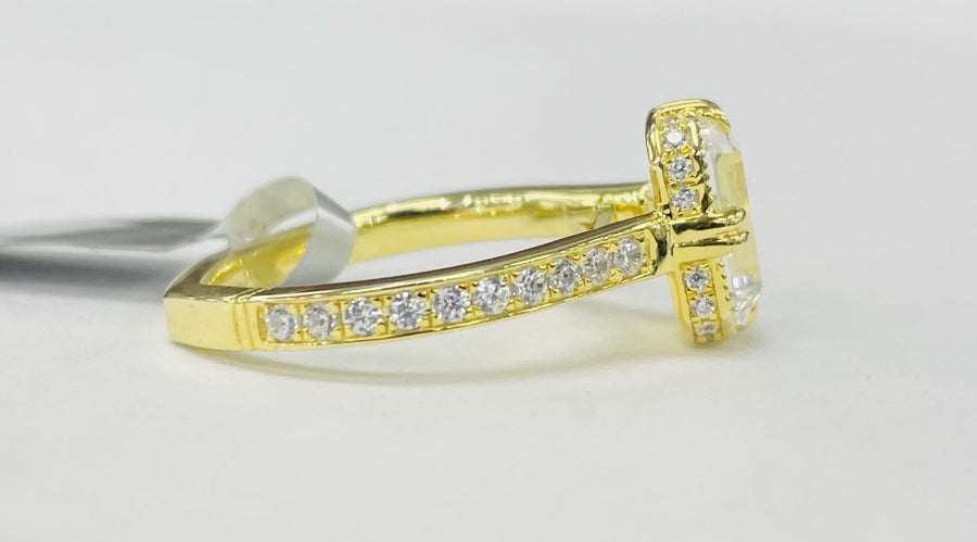 Noam Carver - Premium Vintage Art Deco Inspired Accented Diamond Setting