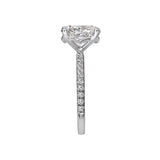 Peg Head Semi-Mount Diamond Ring