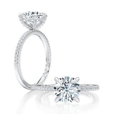 A.JAFFE Round Cut Engagement Ring
