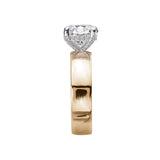 Bold Band Semi-Mount Diamond Engagement Ring