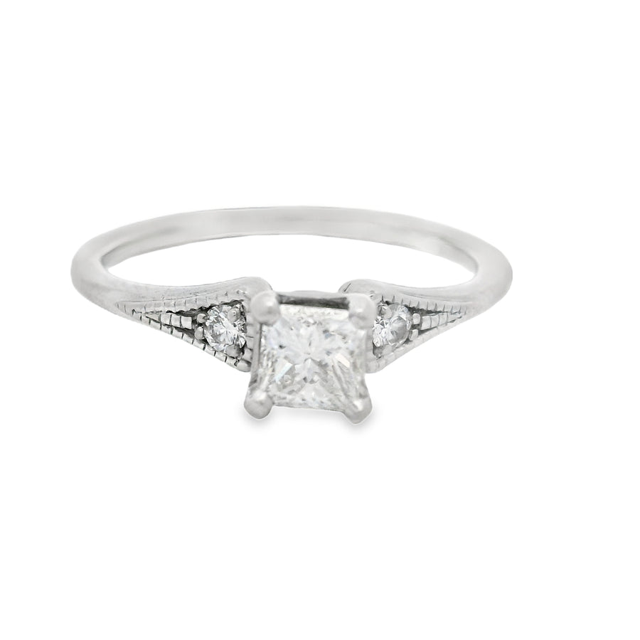 Princess Cut VVS2/H GIA Certified Diamond Engagement Ring