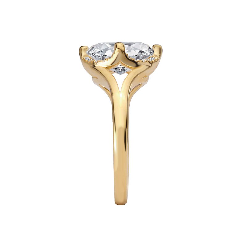 Semi-Mount Diamond Halo Engagement Ring