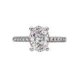 Peg Head Semi-Mount Diamond Ring