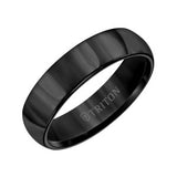 TRITON 6MM Tungsten Carbide Ring - Domed Bright Finish and Round Edge