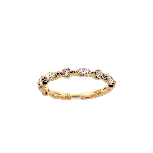 Classic Marquise Diamond Wedding Band