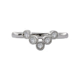 Romance 113902-W Vintage-Inspired Diamond Semi-Mount Engagement Ring in 14K White Gold