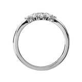Romance #113918-W Diamond Nesting Wedding Band in 14K White Gold