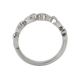 Romance LaVie Matching Swirl Design Diamond Wedding Band