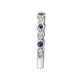 Romance Sapphire & Diamond Wedding Band – 115420-W