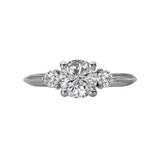 Romance - Simple Three Stone Diamond Setting