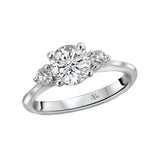 Romance - Simple Three Stone Diamond Setting