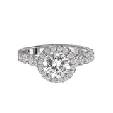 Romance Halo Semi-Mount Diamond Ring