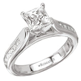 Romance - Cathedral Channel Set Diamond Setting