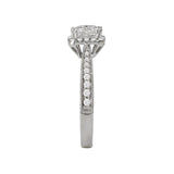 Romance - Vintage Inspired Cushion Halo Diamond Setting