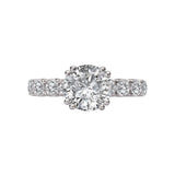 Romance 8-Stone Semi-Mount Diamond Engagement Ring
