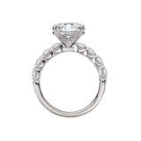 Romance 8-Stone Semi-Mount Diamond Engagement Ring