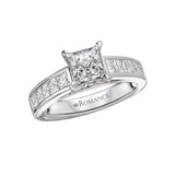 Romance - Classic Princess Cut Channel Set Setting
