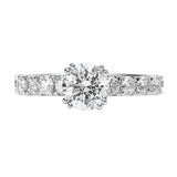 Romance Peg Head Semi-Mount Diamond Ring – 117315-SK