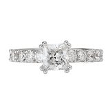 Peg Head Semi-Mount Diamond Ring