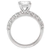 Peg Head Semi-Mount Diamond Ring
