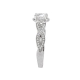 Romance - Woven Halo Diamond Setting