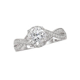 Romance - Woven Halo Diamond Setting