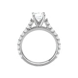 Romance - Pave Set Cathedral Style Almost Eternity Setting