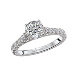 Romance - Pave Set Cathedral Style Almost Eternity Setting