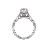 Romance - Shared Prong Cathedral Diamond Setting