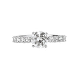 Romance - Shared Prong Cathedral Diamond Setting