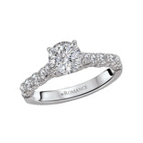 Romance - Shared Prong Cathedral Diamond Setting