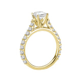 Peg Head Semi-Mount Diamond Ring