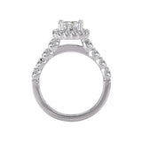 Romance - Classic Halo Accent Diamond Setting