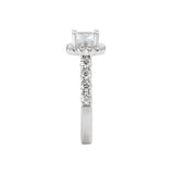 Romance - Classic Halo Accent Diamond Setting