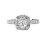 Romance - Classic Halo Accent Diamond Setting