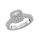 Romance - Classic Halo Accent Diamond Setting
