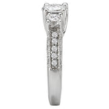 Romance - Three Stone Pave Diamond Setting