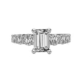 Romance Diamond Band Semi-Mount Engagement Ring