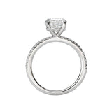 Romance Peg Head Semi-Mount Diamond Ring