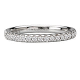Romance #118004 Diamond Wedding Band in 14K White Gold (1/4 CTW)