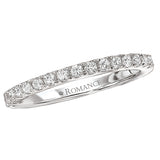 Romance #118004 Diamond Wedding Band in 14K White Gold (1/4 CTW)