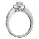 Romance - Simple Halo Accented Diamond Setting