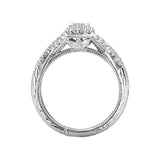 Romance - Detailed And Dainty Halo Diamond Twist Setting