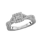 Romance - Detailed And Dainty Halo Diamond Twist Setting