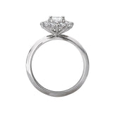 Halo Semi-Mount Diamond Ring