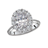 Halo Semi-Mount Diamond Ring