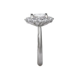 Halo Semi-Mount Diamond Ring