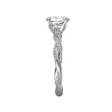 Romance - Pave Diamond Twist Setting